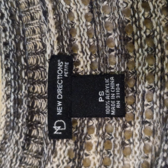 New Directions Petite 3/4 length sleeve Sweater Tunic - Picture 8 of 9